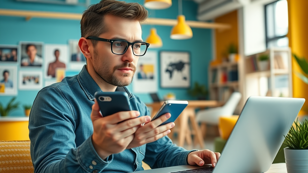 social media manager engaging with users to build positive online reputation