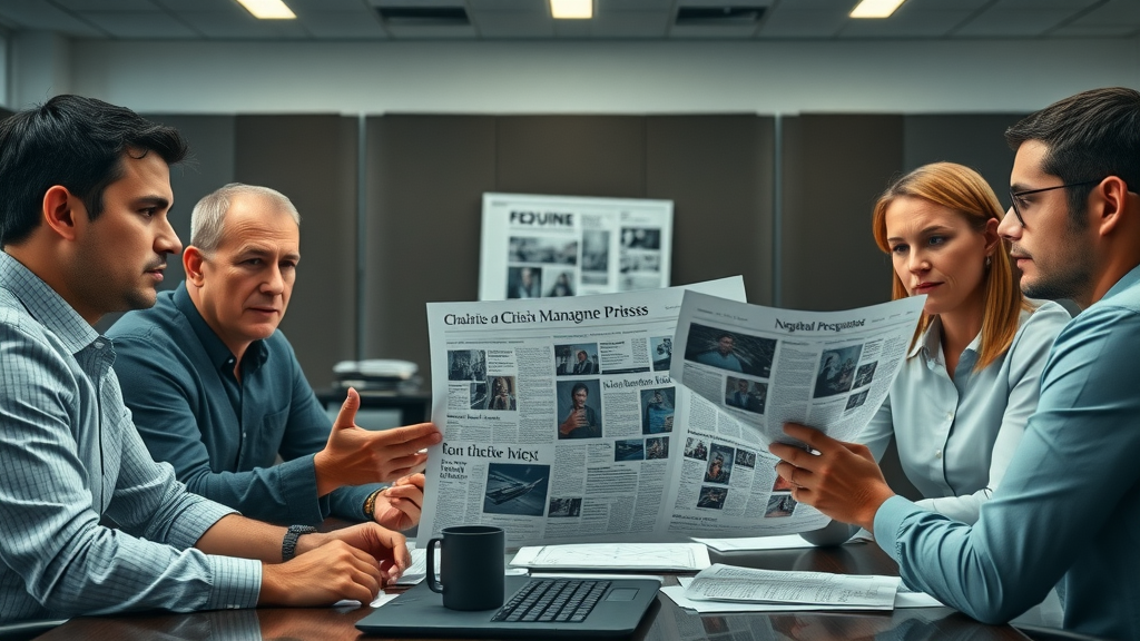 crisis management team repairing brand reputation after negative press