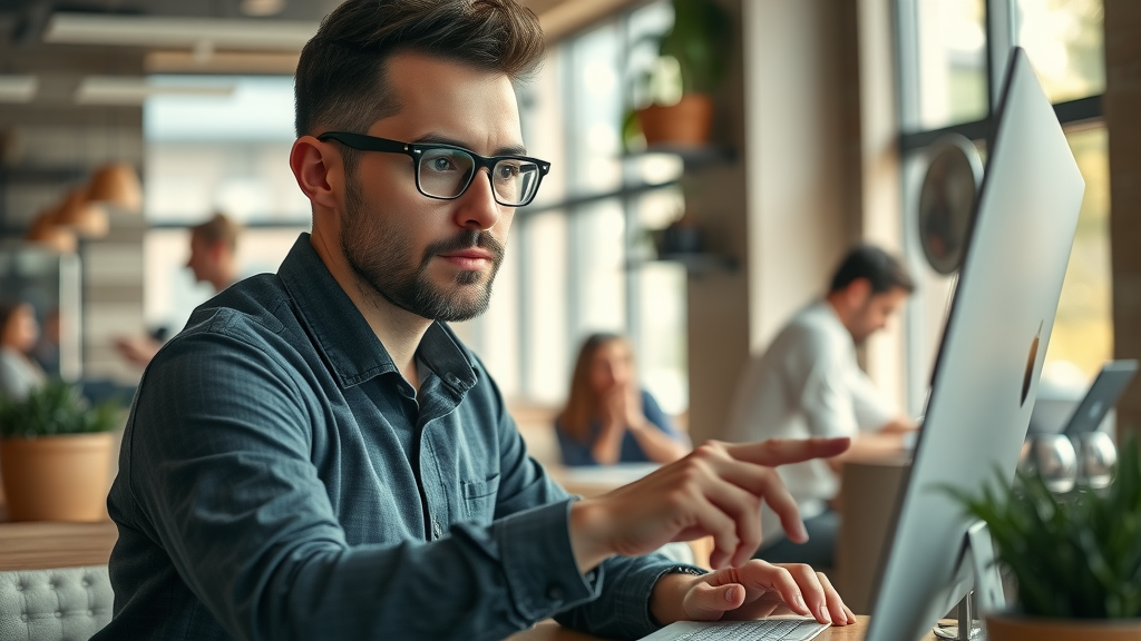 business owner optimizing google business profile for small business