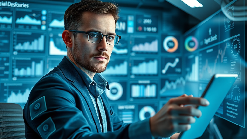 social media agency in myrtle beach marketer analyzing multi platform dashboards digital analytics data streams