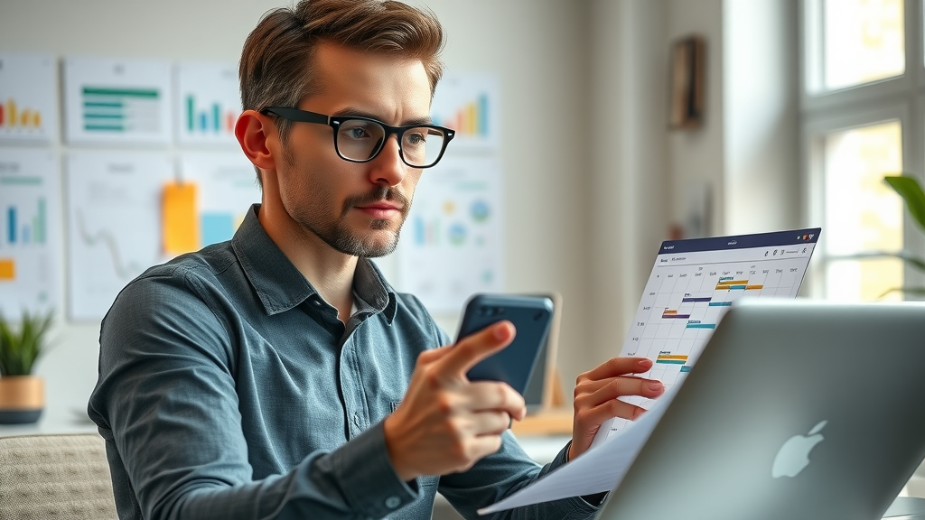 marketing professional scheduling content for online reputation management