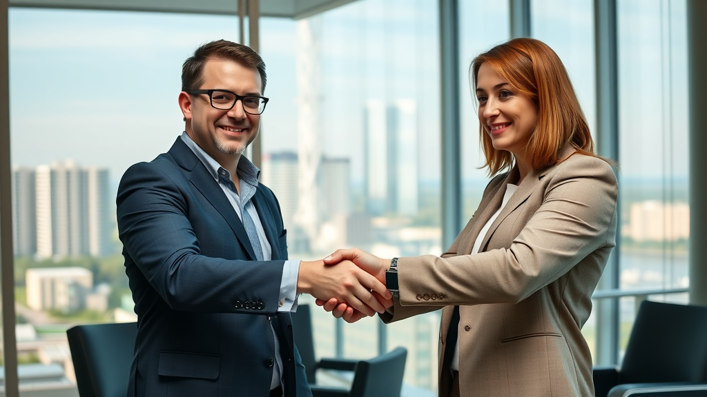 Law firm marketing agency consultant handshake Myrtle Beach