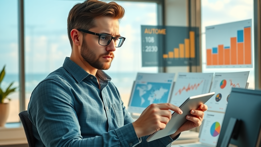 Marketer analyzing digital automotive ad performance for car dealers in Myrtle Beach