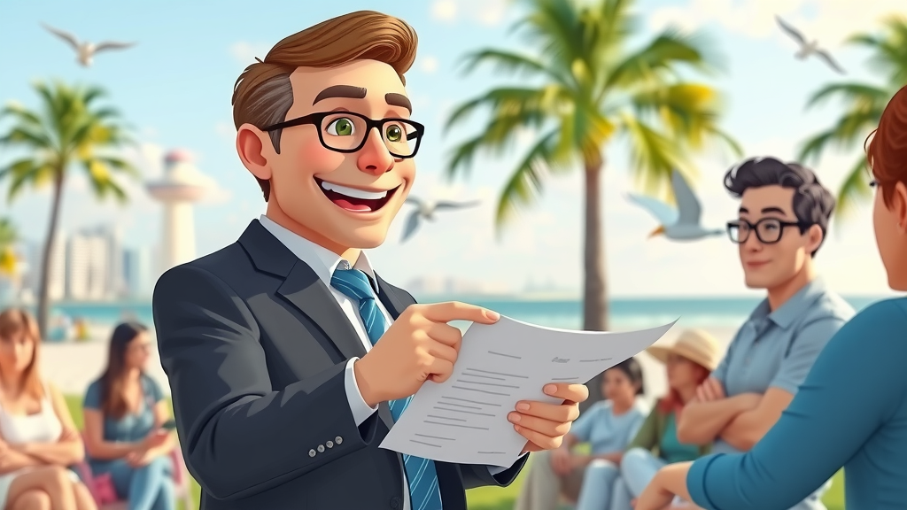 Attorney presenting legal information in Myrtle Beach community seminar