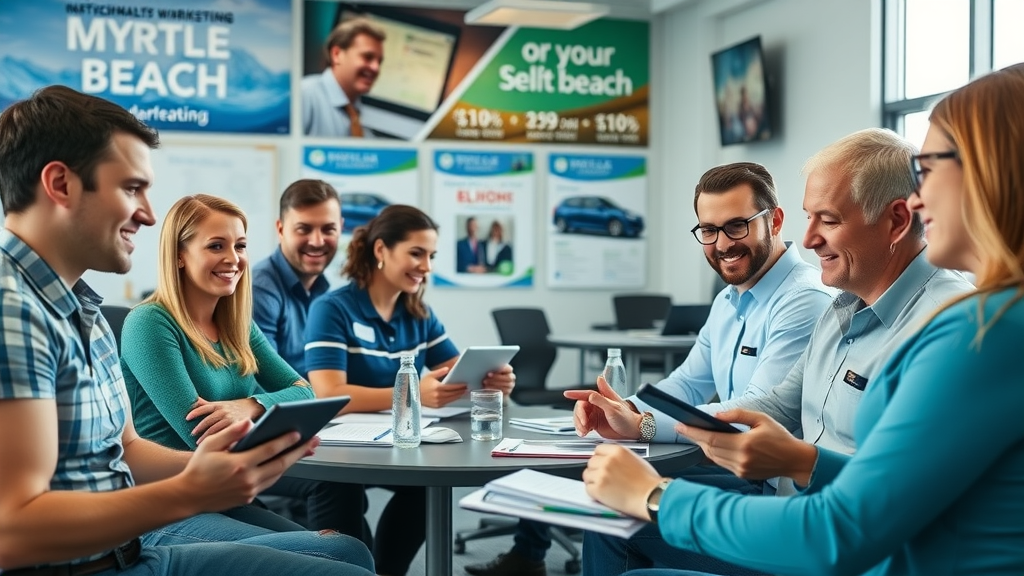 dealership staff learning new digital marketing tools for myrtle beach automotive industry