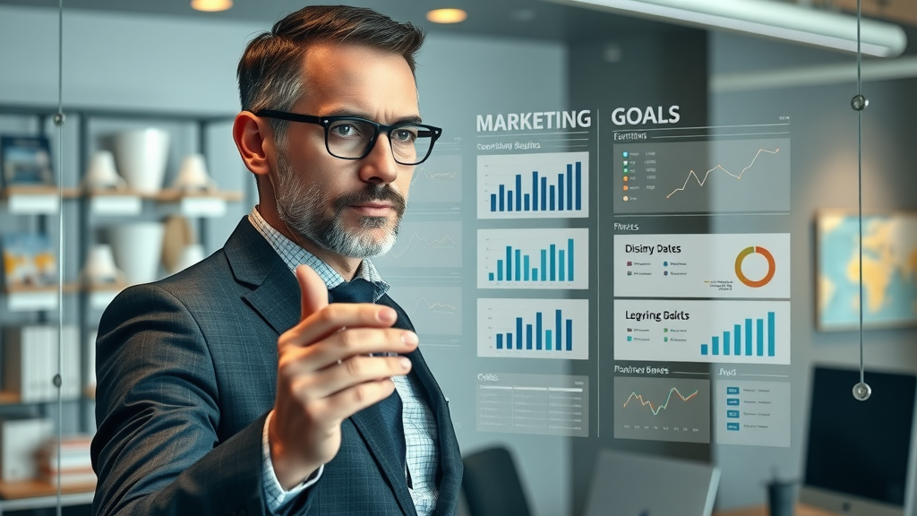Business owner aligning social media marketing KPIs with overall Myrtle Beach business goals