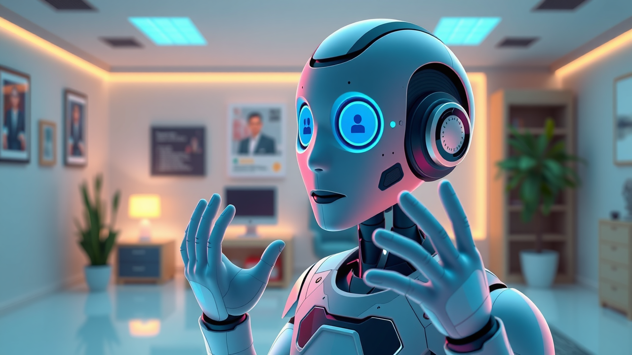 Modern AI phone answering dashboard in Myrtle Beach small office, clear dashboard and incoming call animation
