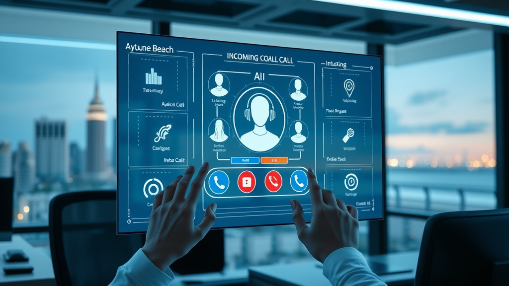 AI call interface showing real-time processing of multiple phone calls for Myrtle Beach businesses with voice AI technology.