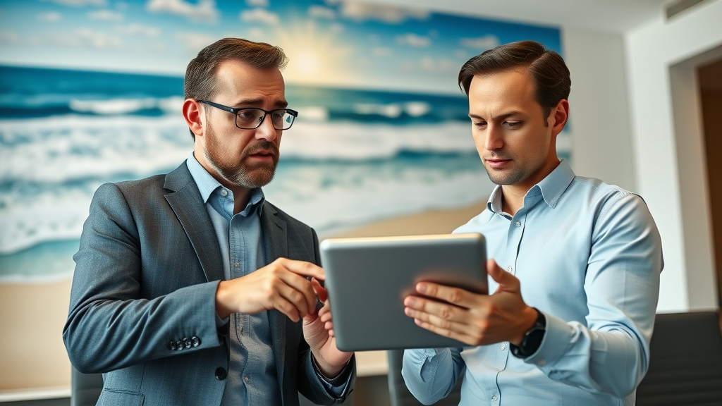 Myrtle Beach consultant advising business executive on AI voice automation vendor choice