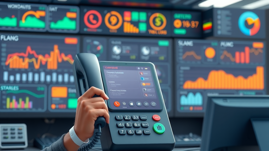 Voice AI system interface on digital screen in modern Myrtle Beach law firm, digital assistant, law firm voice AI technology